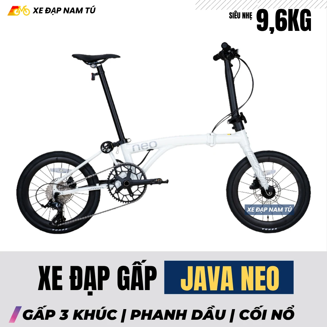 Xe Đạp Gấp Gọn JAVA NEO 9SE Bánh 16 Inch, Siêu Nhẹ 9,6Kg, Gấp Gọn Nhanh — ảnh nguồn 2