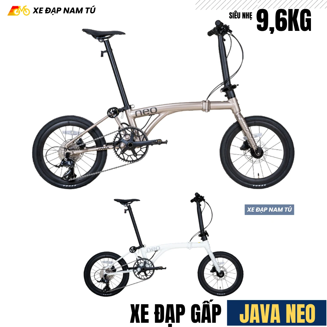 Xe Đạp Gấp Gọn JAVA NEO 9SE Bánh 16 Inch, Siêu Nhẹ 9,6Kg, Gấp Gọn Nhanh — ảnh nguồn 4