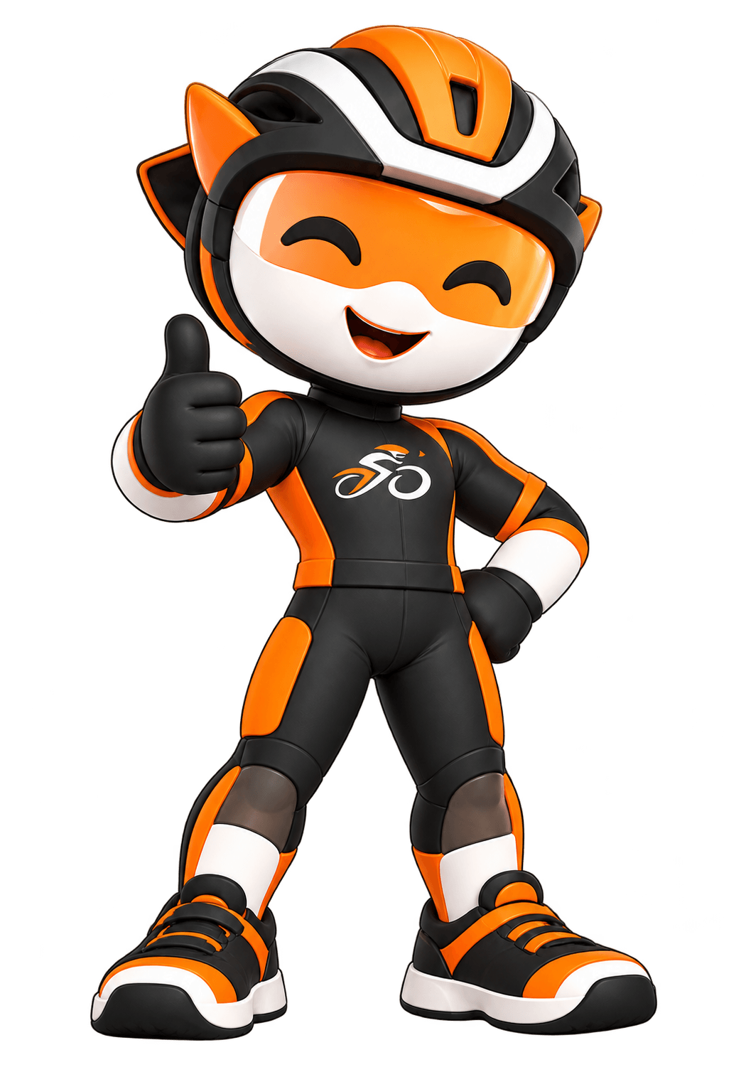 Mascot Nam Tú giơ ngón tay cái, sẵn sàng tư vấn chọn xe