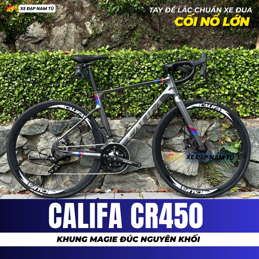 XE ĐẠP ĐUA CALIFA CR450, KHUNG SƯỜN MAGIE ĐÚC NGUYÊN KHỐI, NÂNG CẤP CỐI NỔ LỚN — ảnh nguồn 2