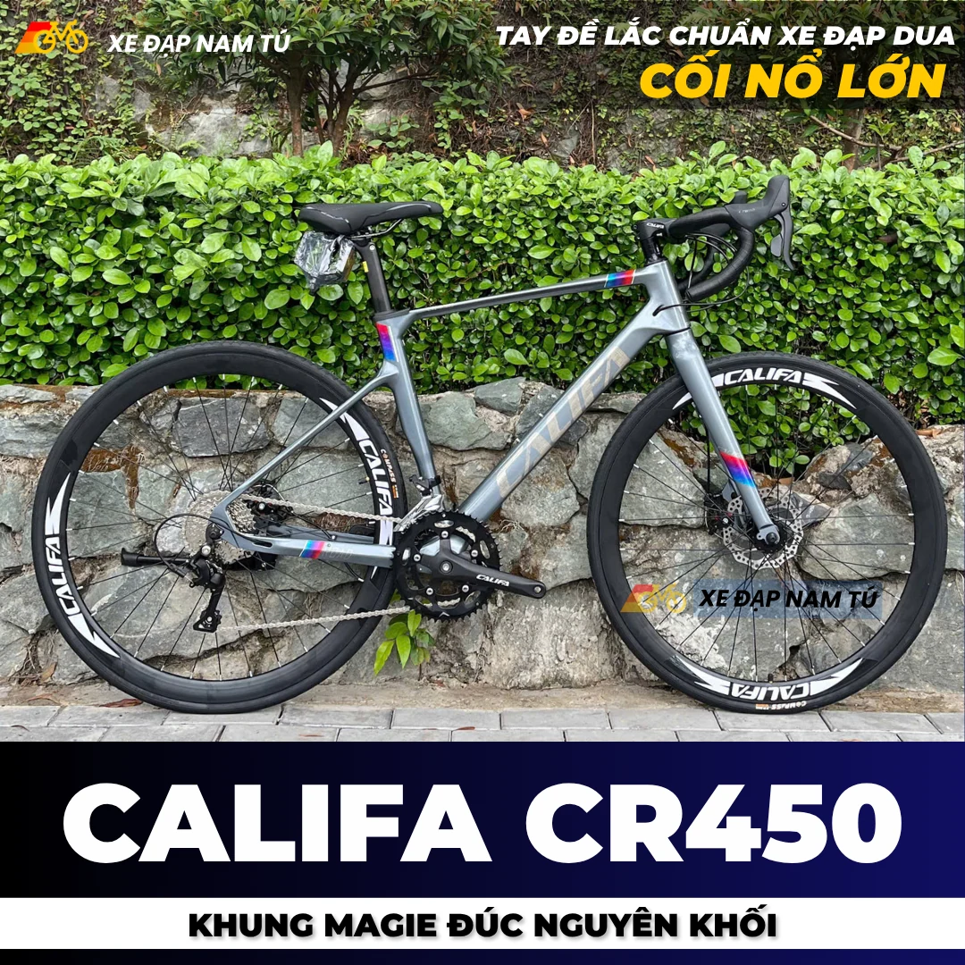 XE ĐẠP ĐUA CALIFA CR450, KHUNG SƯỜN MAGIE ĐÚC NGUYÊN KHỐI, NÂNG CẤP CỐI NỔ LỚN — ảnh nguồn 3