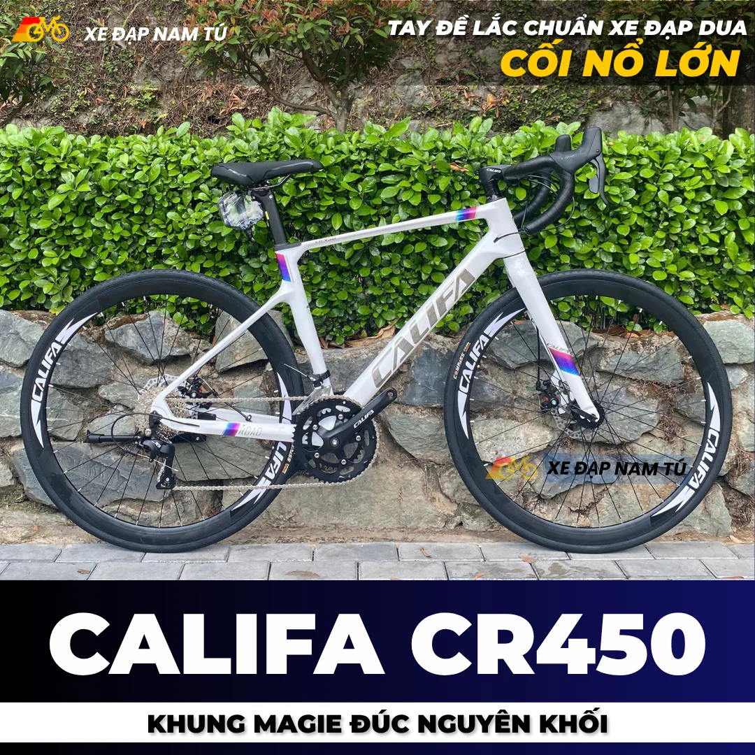 XE ĐẠP ĐUA CALIFA CR450, KHUNG SƯỜN MAGIE ĐÚC NGUYÊN KHỐI, NÂNG CẤP CỐI NỔ LỚN — ảnh nguồn 1